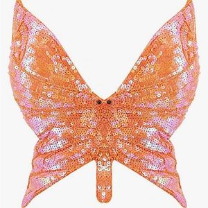 Orange fairy or butterfly halloween costume top
